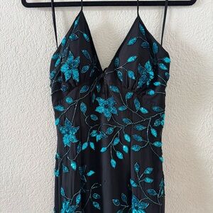 Vintage Y2K Cache silk sequin dress